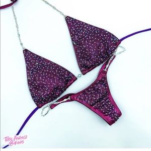 Pink Toxic Angelz competition bikini